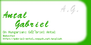antal gabriel business card
